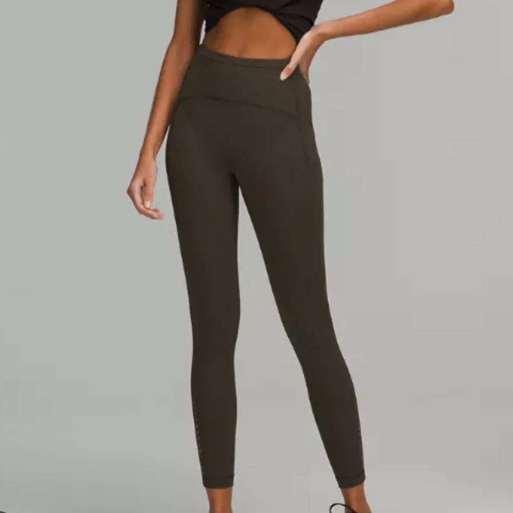 Lululemon Olive Green Swift Speed High Rise Leggings 28” long